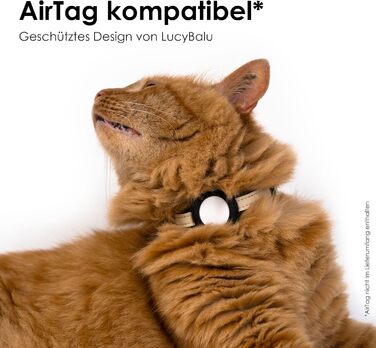 Міцний нашийник для котів AirTag з нейлону Нашийник AirTag для котів Трекер котів Сумісний з Apple AirTag Регульований нейлоновий ремінець пісок