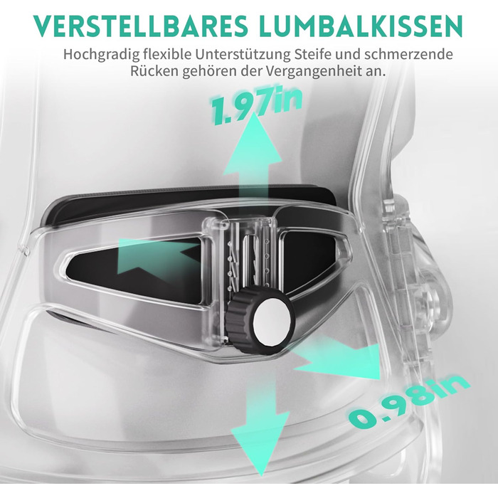 Ергономічне офісне крісло Storeo Imp, велике, сітка / тканина, чорне