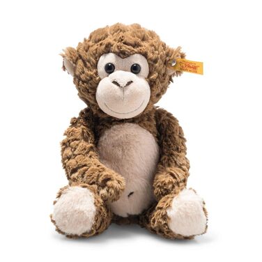 Бодо Мавпочка 30 см, м'яка плюшева мавпа, серія Soft Cuddly Friends, іграшка для дітей з надзвичайно м'якого плюшу, м'яка та машинне прання, коричневий, 30 см