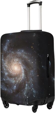 Чохол для багажу Космічна спіраль захисний еластичний чохол-обкладинка для валізи з принтом, чорний, розмір 90