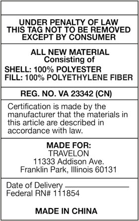 Подушка Travelon Deluxe Wrap-N-Rest, темно-сіра/світло-сіра, один розмір, темно-сіра/світло-сіра