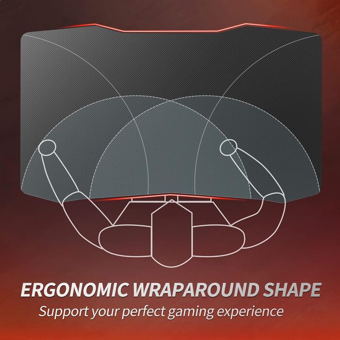 Ергономічний комп'ютерний стіл з поверхнею з вуглецевого волокна, стійкий Z-образний каркас, кріплення для навушників для ігор, на