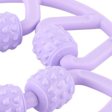 Масажний ролик, U-подібна форма Trigger Point Massage Roller 7 коліс Масажний ролик для литок ніг рук знімає біль у м'язах, знімає біль, скутість і напружені м'язи