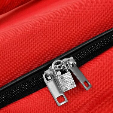 Дорожня сумка DEUBA з функцією візка Колеса на підшипниках Телескопічна ручка Замикається -Вибір кольору та розміру Спортивна сумка-візок, багажна сумка, червона, 160 л 85 x 43 x 44 см (ДхШхВ) Червона 160 л 85 x 43 x 44 см (ДхШхВ)