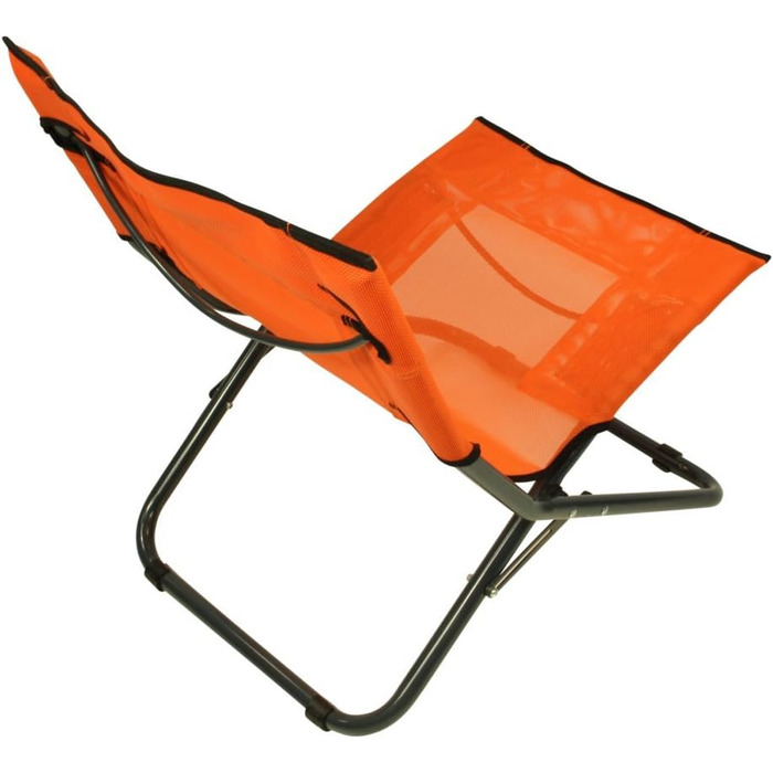Пляжне крісло Fridani BCO XL Кемпінгове крісло Помаранчеве розкладне крісло ручка для перенесення Повітропроникне садове крісло
