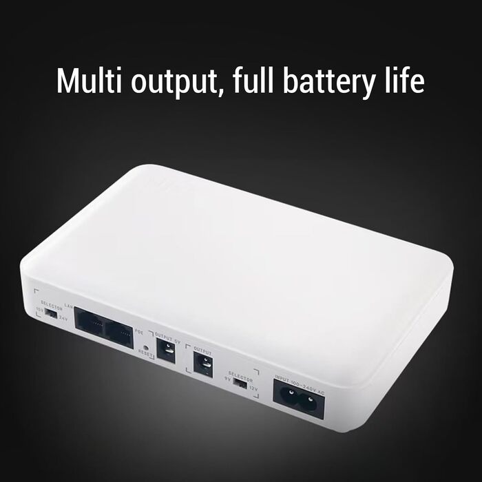 Міні-UPS резервне живлення 8000mAh з WiFi для роутера, модему та камер відеоспостереження