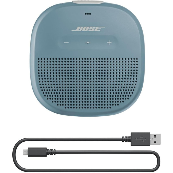 Колонка Bose SoundLink Micro Bluetooth маленька портативна, водонепроникна колонка з мікрофоном, синя Single Blue