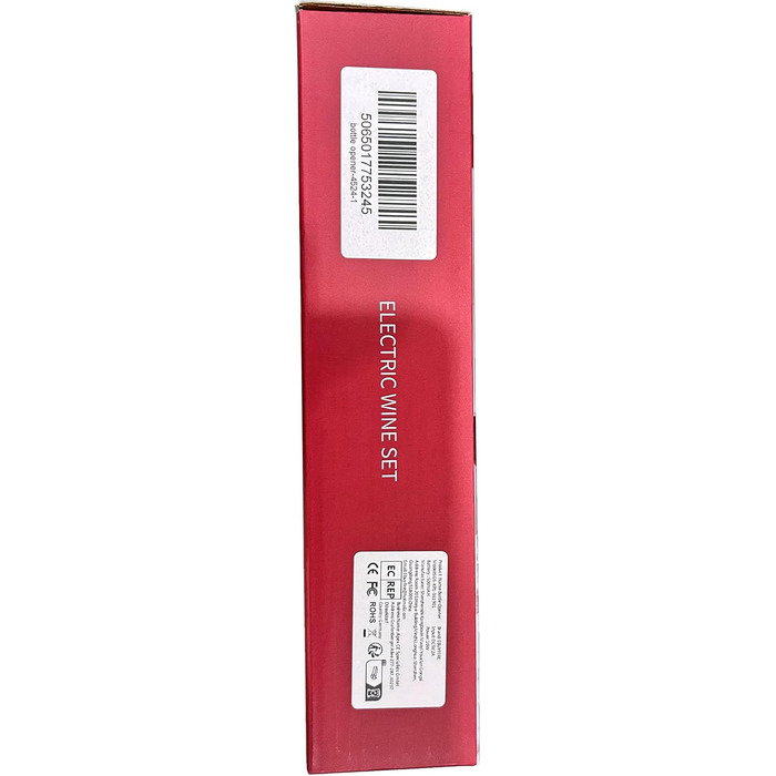 Електричний набір відкривачів для винних пляшок, акумуляторний електричний штопор, автоматичний відкривач для вина Відкривачка для пляшок з різаком для фольги, вакуумна пробка та наливник вина для сімей, вечірок (чорний) автоматичний 4-в-1 чорний