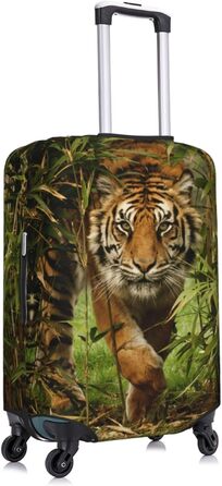 Чохол для валізи Tiger, міцний захист, підходить для багажу розміром 45.7 - 81.3 см, малий, Чорний