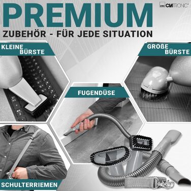 Ручний пилосос Clatronic потужністю 700 Вт та малою вагою Пилосос для прибирання оббивки, автомобілів, комп'ютерів та багато іншог