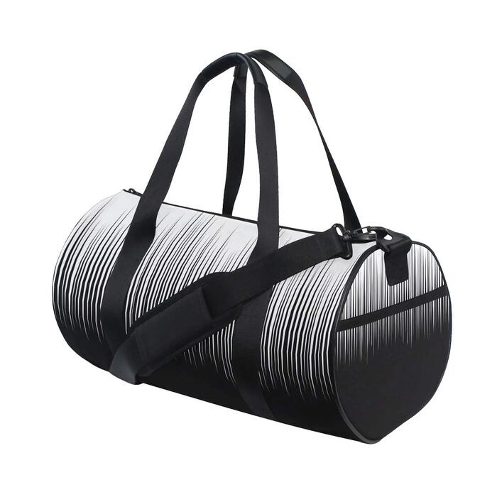 Спортивна сумка в чорно-білу клітинку, з міцної тканини, дорожня сумка, сумка на вихідні, універсальна сумка для чоловіків та жінок, для спорту та подорожей