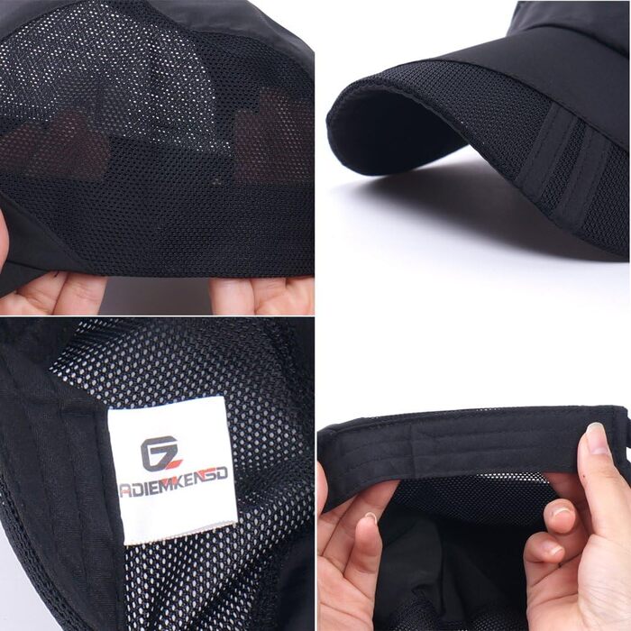 Бейсболка iBasingo Жіноча чоловіча кепка для бігу Унісекс Поліестер Бавовняний капелюх для тата Ультралегка швидковисихаюча шапка