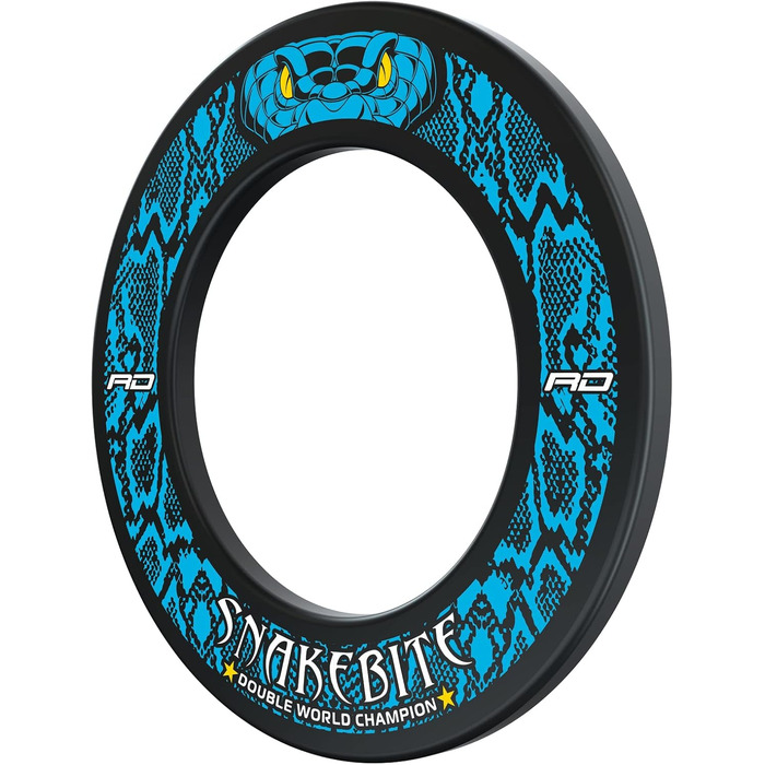 ЧЕРВОНИЙ ДРАКОН Чемпіон світу з дартсу Luke Humphries Окантовка для мішені для дартсу - Захисне кільце/настінний захист для мішені для дартсу, захист стіни на 360 виготовлений з піни високої щільності, міцний Peter Wright Snakebite