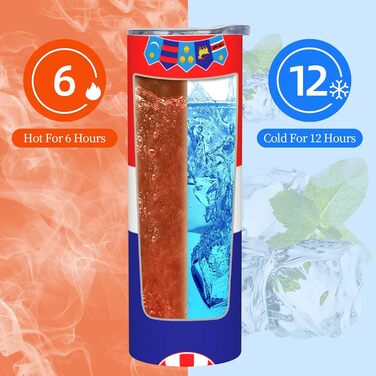 Кухоль з прямою трубочкою, дизайн Прапор Республіки Хорватія, друкований, дорожній кухоль, підходить для кемпінгу, офісу та дому, 590 мл