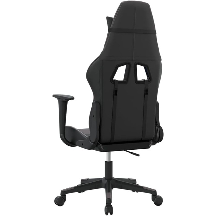 Ігрове крісло INLIFE чорно-сіре зі штучної шкіри, Меблі, Крісла, Ігрові крісла, Сірий, 15,3 кг, 3143691