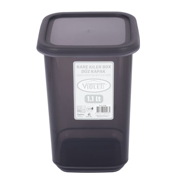Контейнер для сипучих Violet House 0298 Transparent Black 1.1 л (6859643)