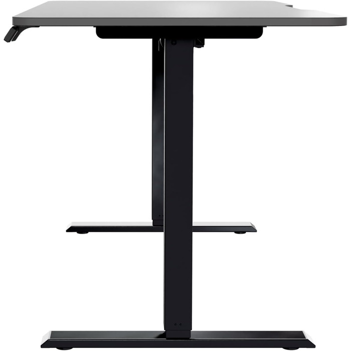 Ігровий стіл початкового рівня Електрично регульований по висоті ігровий стіл та стіл для ПК Ергономічний ігровий стіл для геймерів Чорний, 120 x 70 см - Ігровий стіл чорного кольору 120 x 70 см