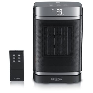 Енергозберігаючий, тихий вентилятор-обігрівач - Коливальний - з дистанційним керуванням - Нагороджений - ЕКО-режим - 2 швидкості - Блокування від дітей - Таймер - Керамічний обігрівач - Ванна кімната, вітальня, офіс, дитяча кімната