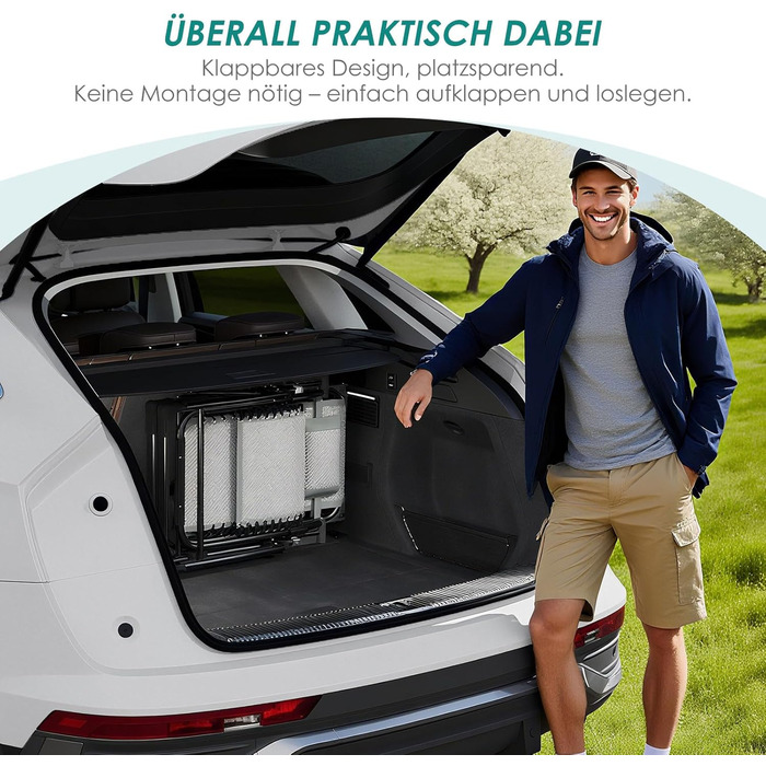 Складаний шезлонг з парасолькою, підголівником та тримачем для напоїв для саду, басейну та пляжу (сірий)