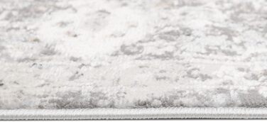 Килим з коротким ворсом Vintage Кремовий Білий Сірий Темно-сірий Дизайн рамки Використано Ефект Розмитий Розмитий Вітальня Спальня