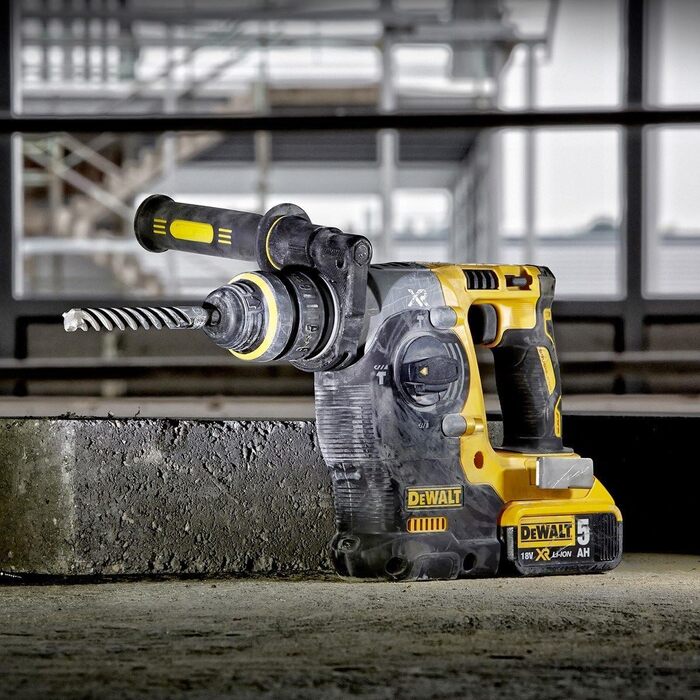 Акумуляторний комбінований перфоратор Dewalt 18 В SDS-plus DCH273P2T (24 мм) (обмежувач обертання та удару, безщітковий двигун, ел