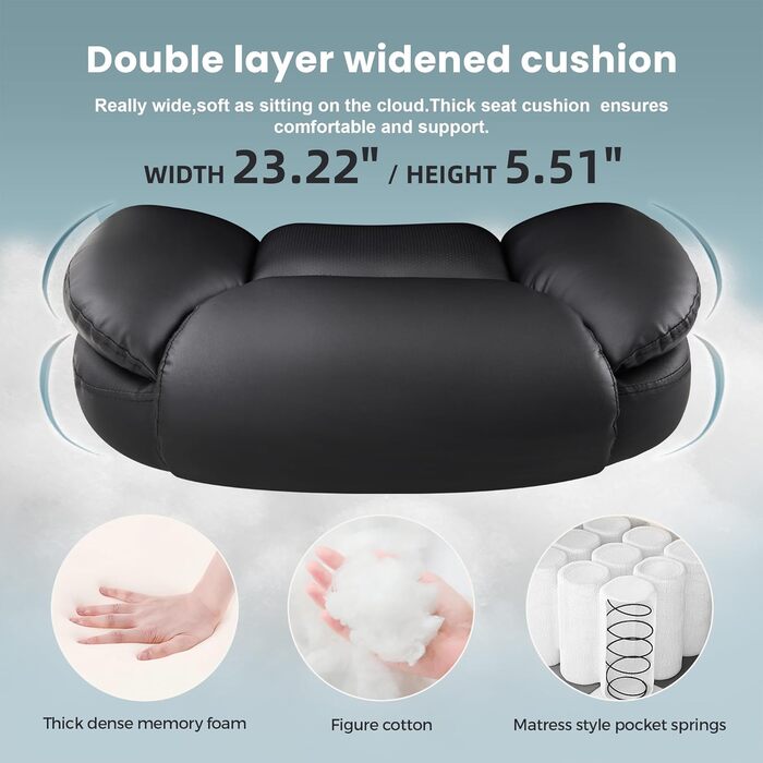 Офісне крісло IWMH Ергономічне стільце для роботи Крісло керівника Поворотне крісло з відкидними підлокітниками, регульоване по висоті, комп&39ютерне крісло для офісу, дому, вантажопідйомність 180 кг (чорне)