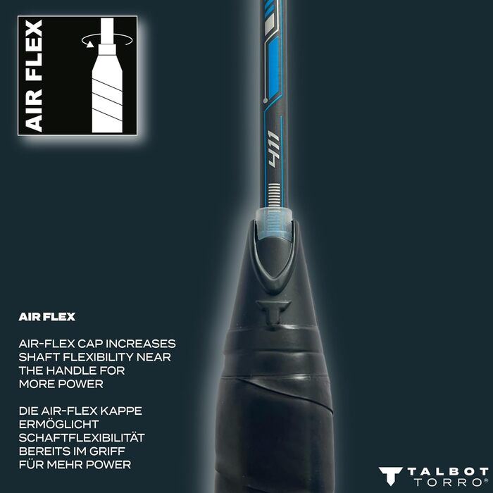 Ракетка для бадмінтону Talbot Torro Isoforce 511, 100 Carbon4, легка та зручна, доступні різні дизайни 439562 - Isoforce 511