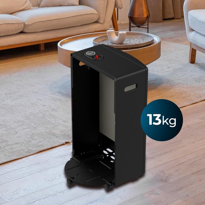 Каталітична газова плита Cecotec ReadyWarm 5300, потужність 3000 Вт у 2 етапах, рівномірний розподіл тепла, потрійна система безпеки, сумісна з газовими балонами місткістю 13 кг, ручки та 4 колеса