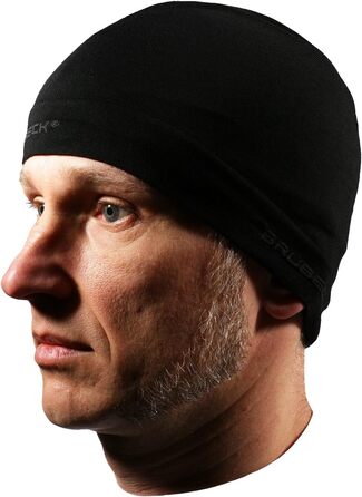 Унісекс-каркас BRUBECK Балаклава Функціональний Мериносова вовна Багатофункціональний шарф Шарф на шию Шарф на шию, розмір S, чорний