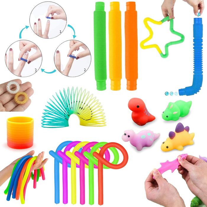 Антистресові іграшки, пальчикові іграшки для зняття тривоги, іграшки для зняття стресу для дітей та дорослих, набір антистресових