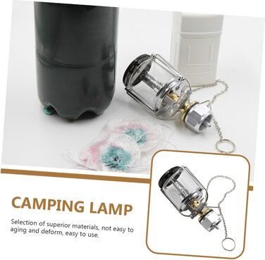 Туристична лампа, пропанова лампа з газом Mapp, портативна газова лампа з міді та нержавіючої сталі з кришкою для кемпінгу на свіжому повітрі та надзвичайних ситуацій