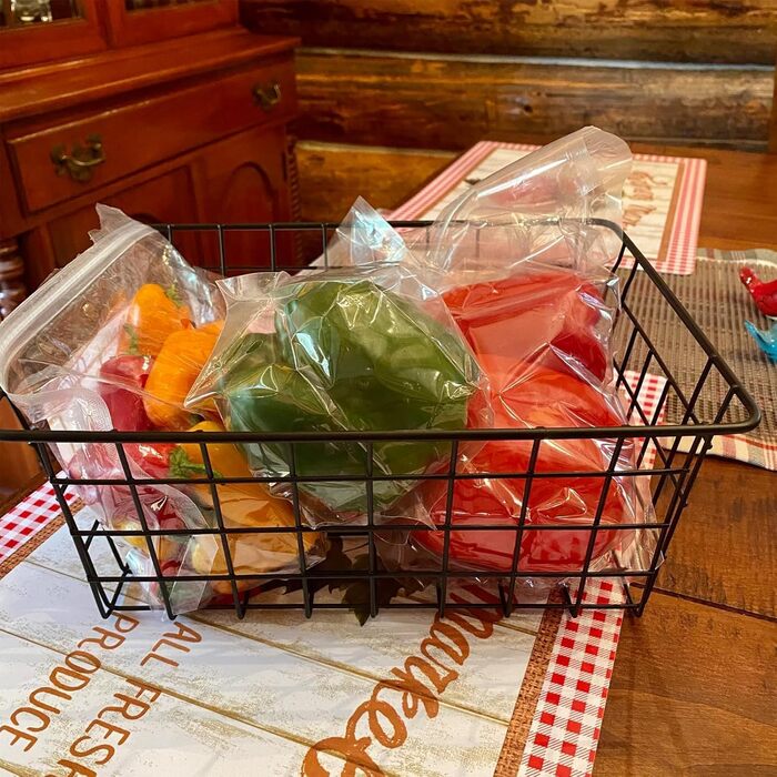 Дротяних кошики для зберігання, маленький металевий кошик 28x22x12 см, кошик для ванної кімнати, настінний залізний підвісний кошик, відкритий дротяний дизайн, сітчастий кошик для зберігання для офісу, кухні, ванної кімнати, 3