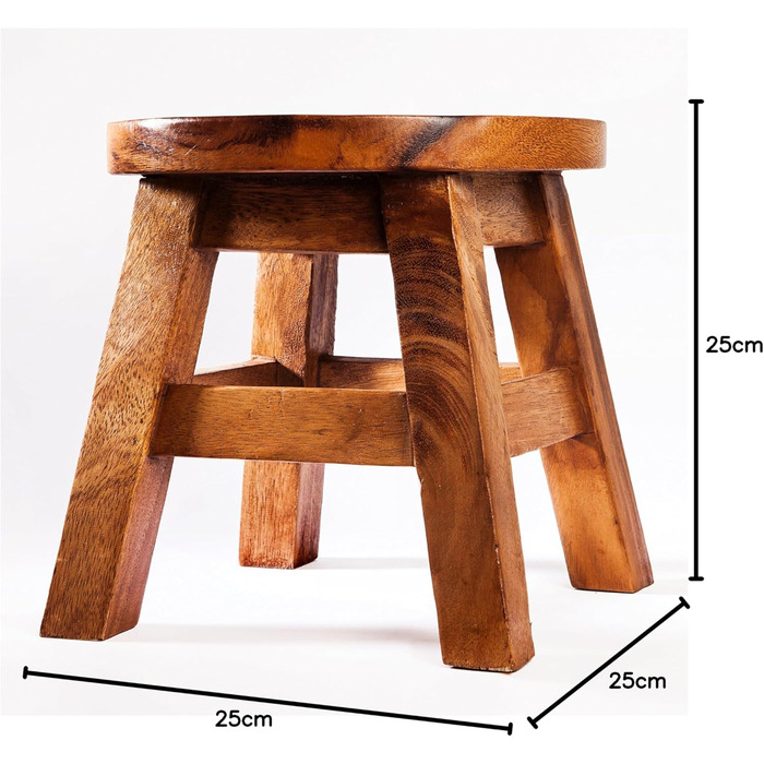 Дитячий стілець, табурет, дитячий стілець з масиву дерева з тваринним мотивом сови, висота сидіння 25 см для нашої дитячої групи с