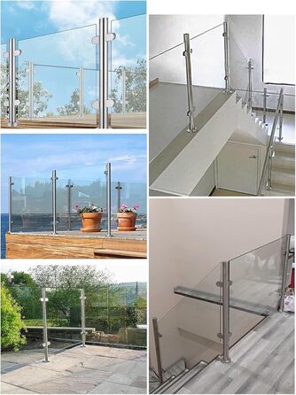 Стовп для скляного поручня з нержавіючої сталі Yoeoefuo 70 см – надійне рішення для сучасних інтер’єрів та екстер’єрів