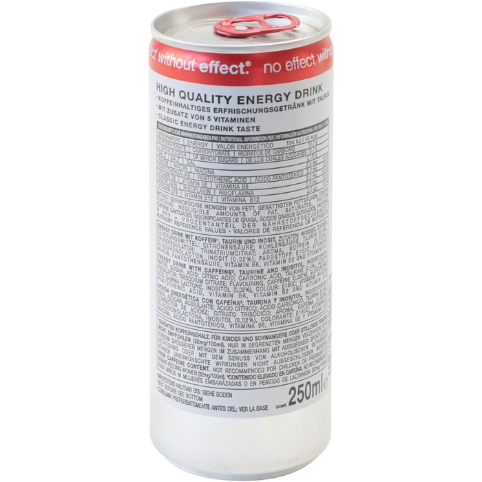 Пластикова чудова схованка для грошей у вигляді банки енергетичного напою Effect, червона, 13,0 x 5,0 см