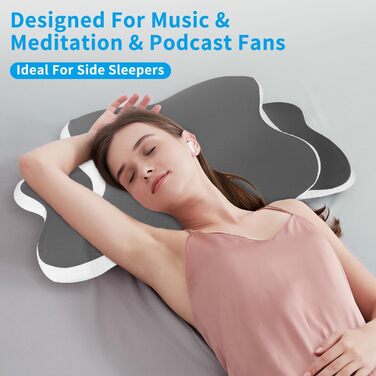 Подушка з піни з ефектом пам&39яті, ергономічна подушка для підтримки шиї, подушка для голови, подушка для сну на боці, подушка для підтримки шиї для сну на боці, спині та животі