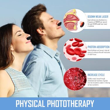 Прилад для назальної терапії червоним світлом Jognee Respirelief, прилад для лікування назального риніту
