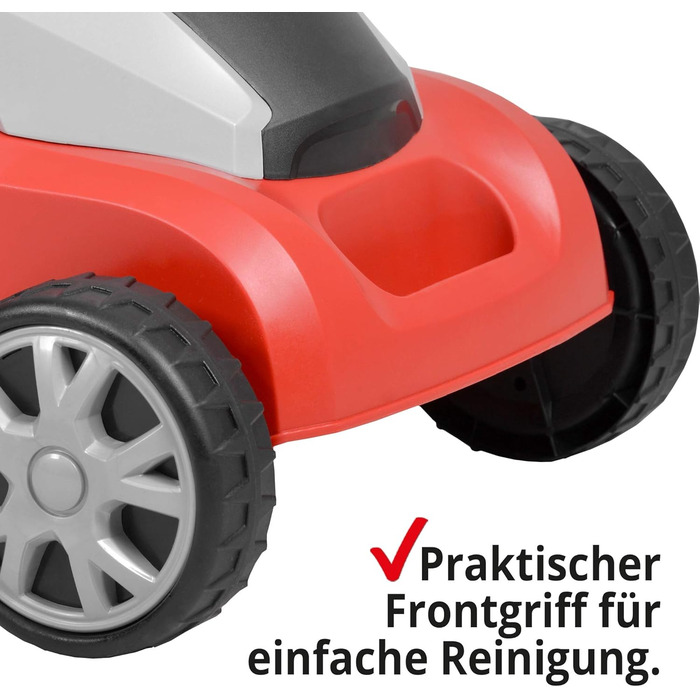 НОВИНКА) Електрична газонокосарка HECHT Газонокосарка з електродвигуном потужністю 1400 Вт і шириною зрізу 34 см для красивих доглянутих газонів у саду до 600 м2 електрична газонокосарка червоного кольору