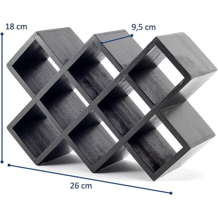 Дерев&39яна підставка для спецій сертифікована FSC підставка для спецій для шафи підставка для спецій для дверцят шафи, кухонний органайзер без свердління (чорна, 10 банок)