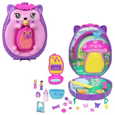 Подорожній набір 2-в-1 Polly Pocket Мама-їжачок та малюк