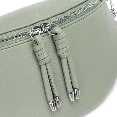 Жіноча сумка через плече Жіноча невелика сумка Жіноча стильна сумка з широким ремінцем Світло-зелений пакет кредитних карток Надіс