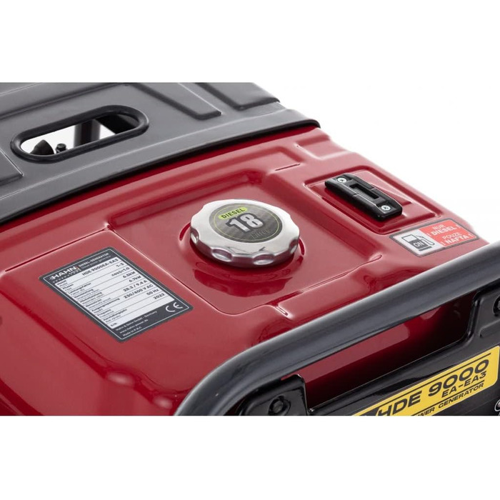 Дизельний генератор HDE 9000 EA-EA3 1/3-6 кВт Потужний та ефективний дизельний генератор для приватного та професійного використання, 97 дБ/А