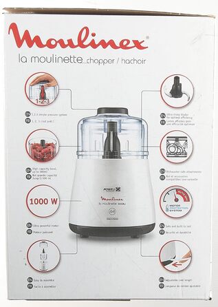 Подрібнювач Moulinex DPA141 La Moulinette білий Одинарний