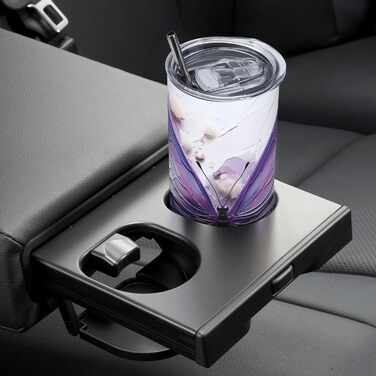 Кухоль з прямою трубочкою, олійний живопис, метелик, друк, підходить для кемпінгу, офісу та дому, 590 мл