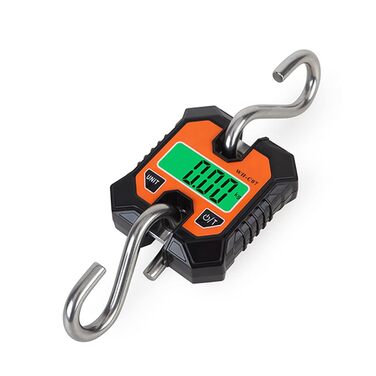 Електронні гачкові ваги, портативні цифрові підвісні ваги з HD LCD-дисплеєм та функцією блокування, для промислового використання, вуличних ринків, зважування на полюванні