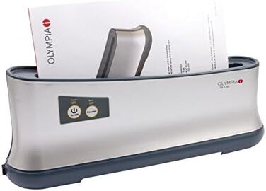 Термопапірувальна машина OLYMPIA TB 1280 з 30 термопапірувальними обкладинками формату DIN A4 трьох різних кольорів