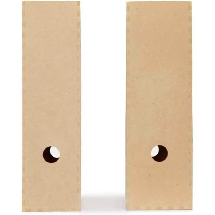 Тримач для журналів IKEA &39KNUFF&39, коробка для зберігання з деревного волокна, комплект з 2 шт. - 9x24x31 см та 10x25x31 см, натуральний колір