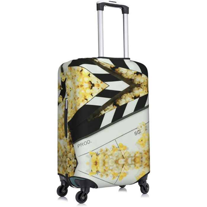 Чохол-рюкзак на багаж, еластичний, що миється, для подорожей та роботи (підходить для валіз розміром 45,7 - 81,3 см), Чорний, Середній