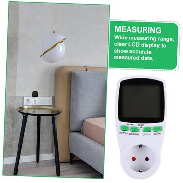Вимірювальна розетка розетка тестер амперметр енергозберігаюча розетка енергозберігаюча розетка прилади для вимірювання енергії лічильник електроенергії монітор споживання електроенергії монітор вилка пластик