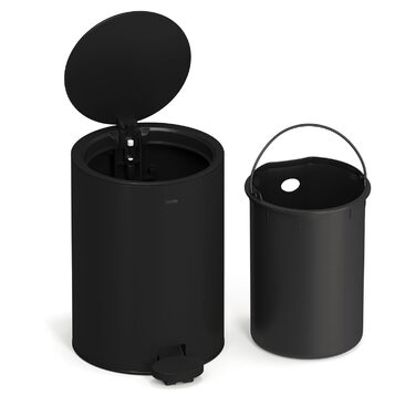 Л відро для сміття з нержавіючої сталі з матовою відкидною кришкою softclose з безшумним закриттям внутрішнє відро для сміття відр